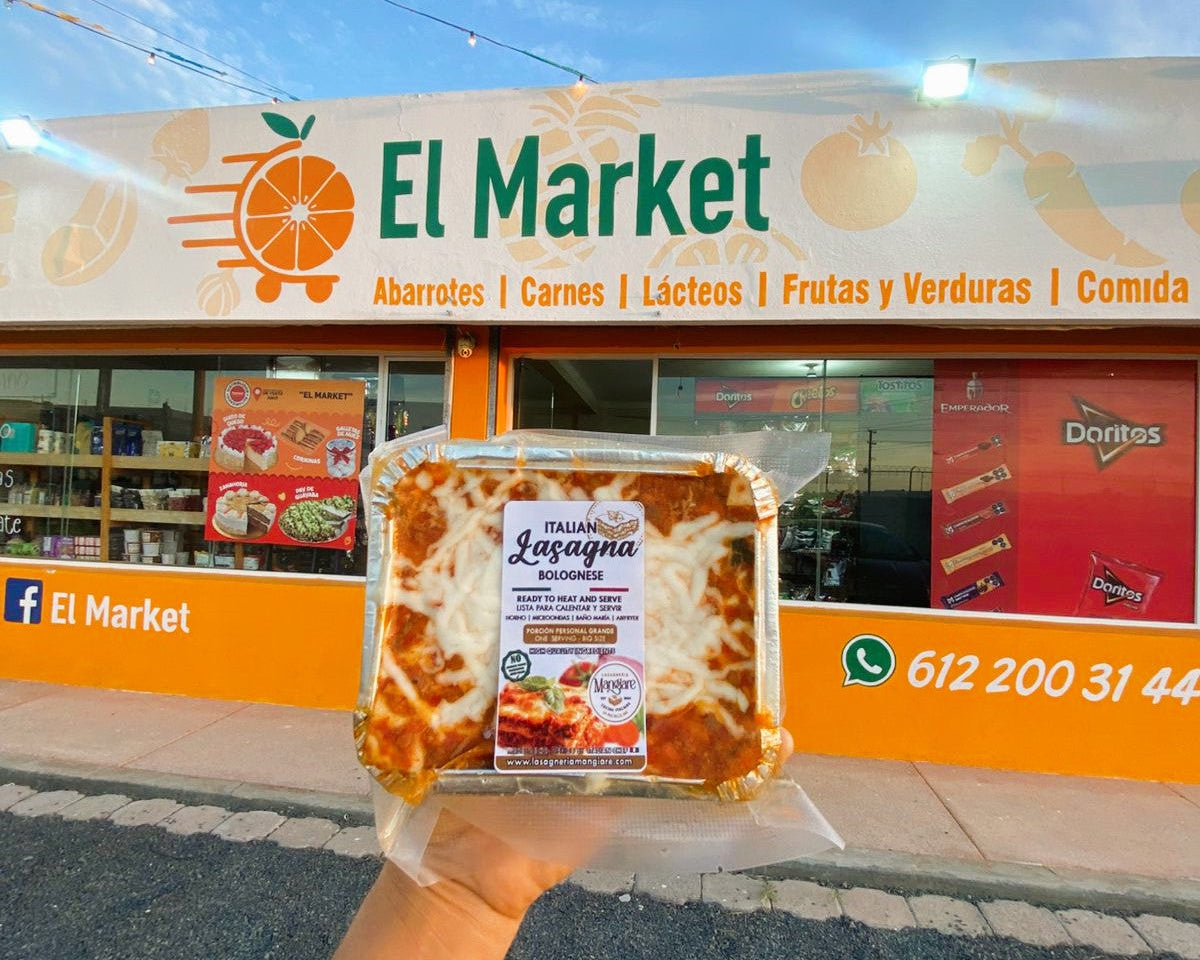 Comida Italiana en La Paz , El Market, Lasagna italiana 