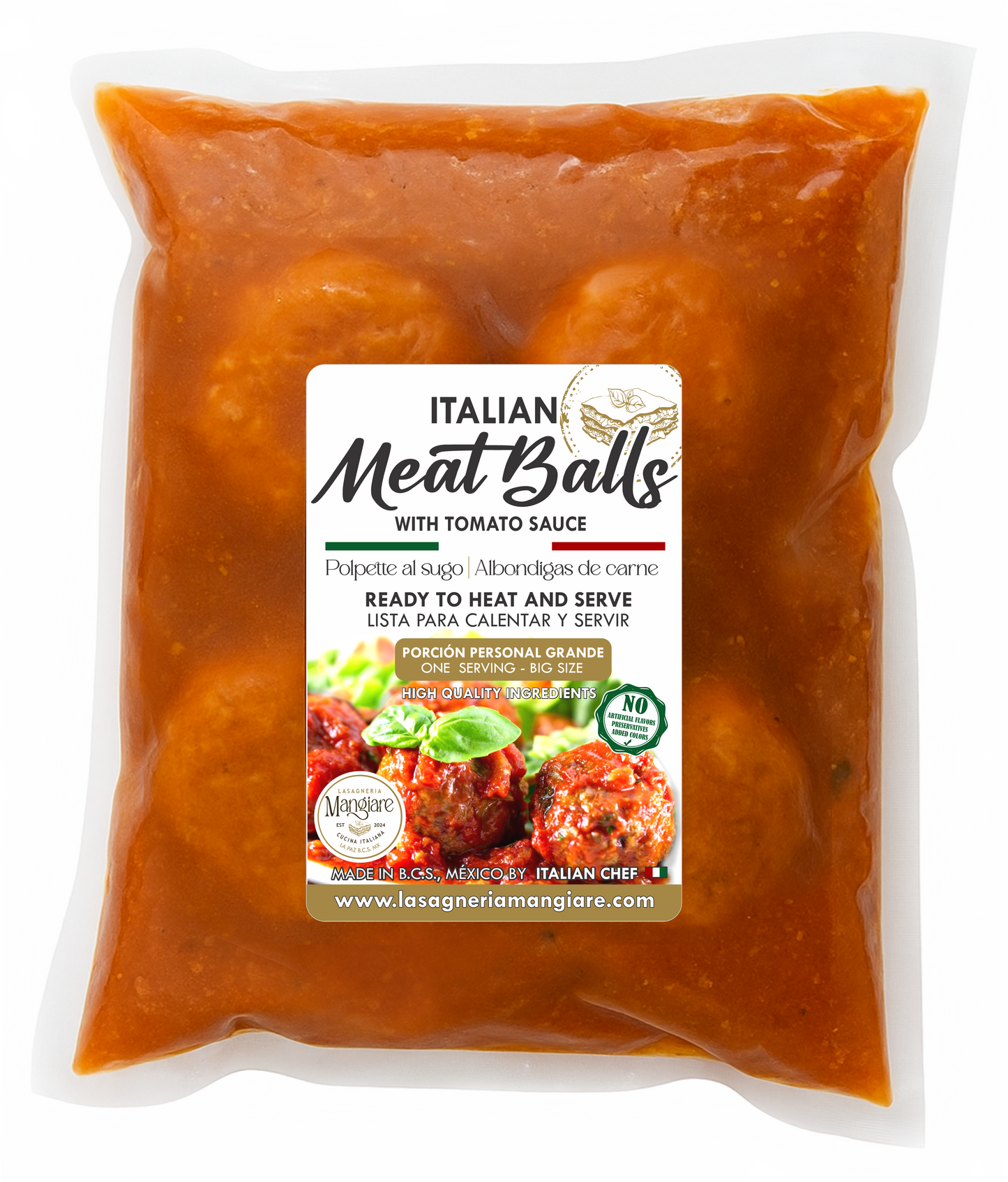 Polpette al Pomodoro ❄ Porción personal grande